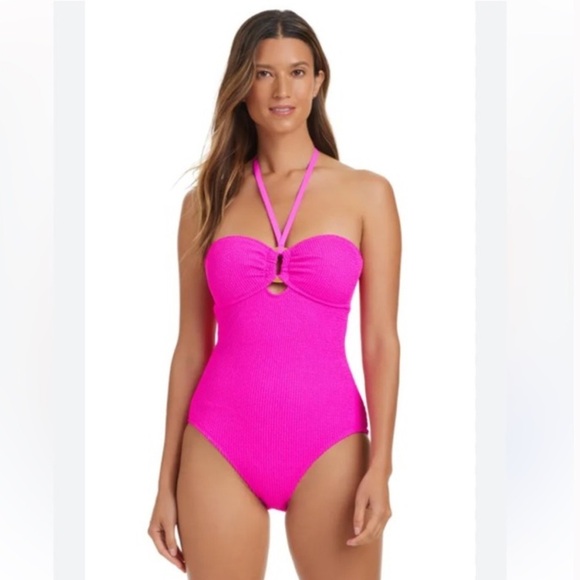 Bleu Rod Beattie Other - Bleu Rod Beattie Pucker Up Bandeau One Piece